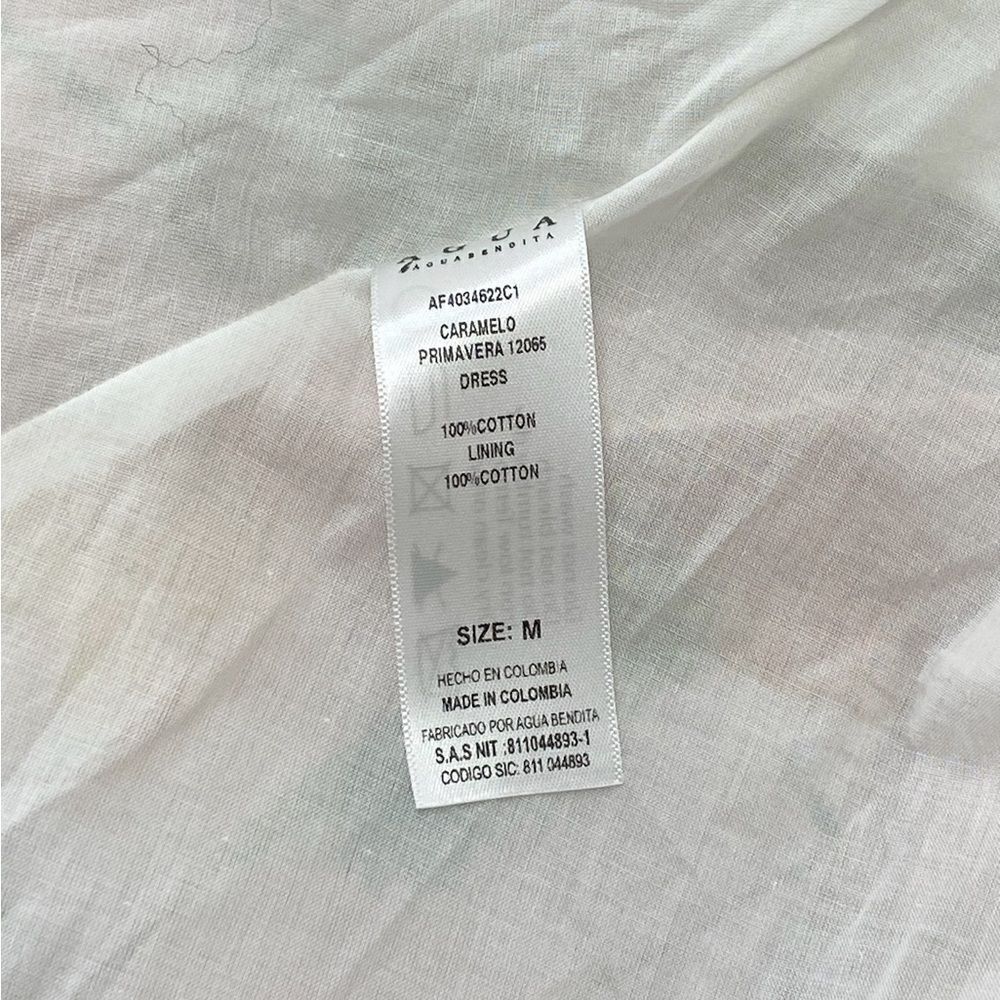 Agua by Agua Bendita Carmelo Floral Cotton Minidress size M - Picture 12 of 12